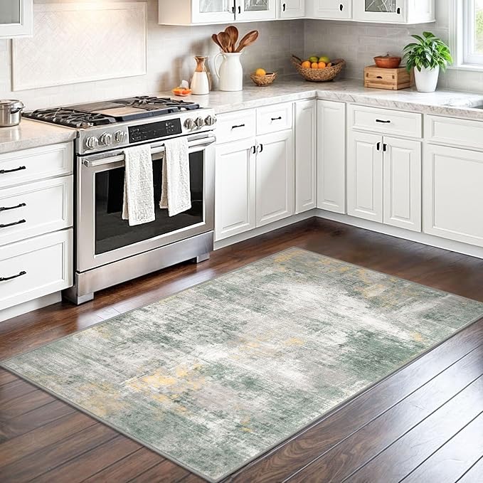 IOHOUZE Abstract Area Rug 3x5 Ft Washable Rugs - Image 2