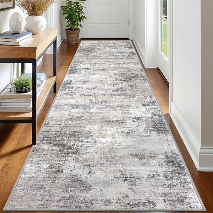 IOHOUZE Abstract Runner Rug 3x12 Ft Washable Runners by iOhouze