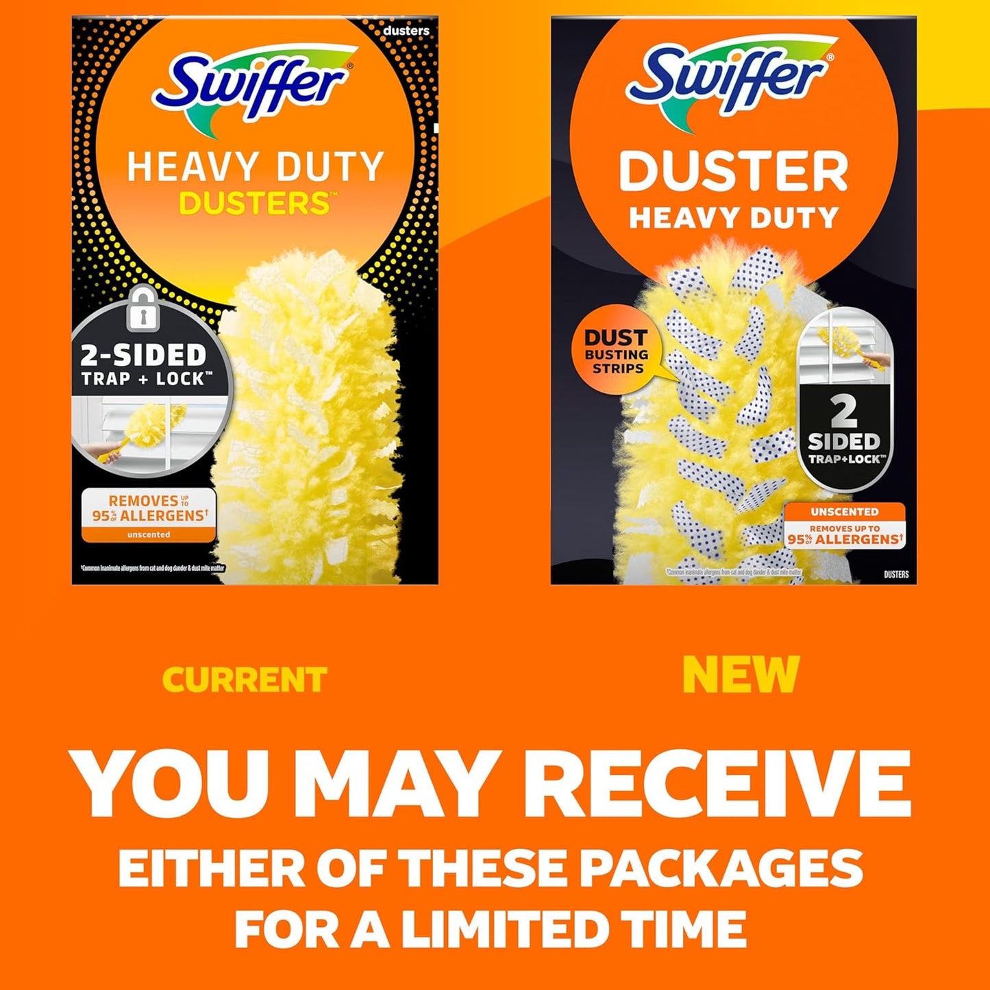 Swiffer Dusters Heavy Duty Multi-Surface Duster Refills for Cleaning, Unscented, 11 Count