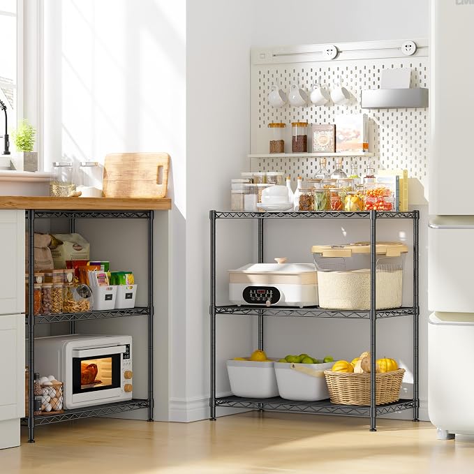 Storage Shelves Adjustable Wire Shelving Metal Wire Rack Shelving Unit Storage - Image 8