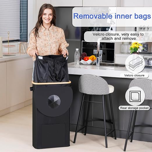 efluky Recycling Bin for Kitchen 100L, 26 Gallon Recycle Bins for Indoor - Image 7