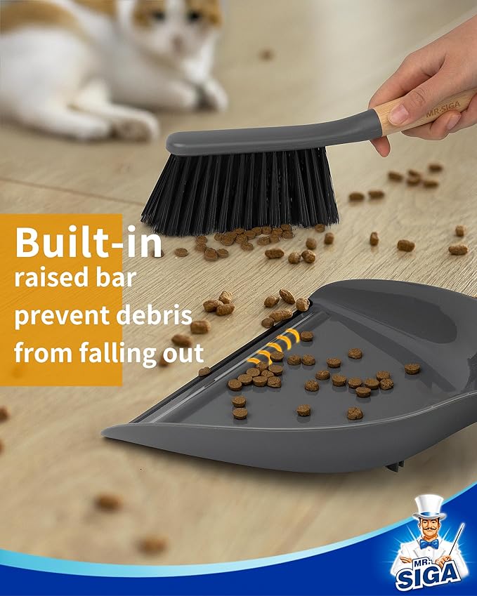 MR.SIGA Dustpan and Brush Set, Portable Cleaning Brush and Dustpan Combo - Image 5