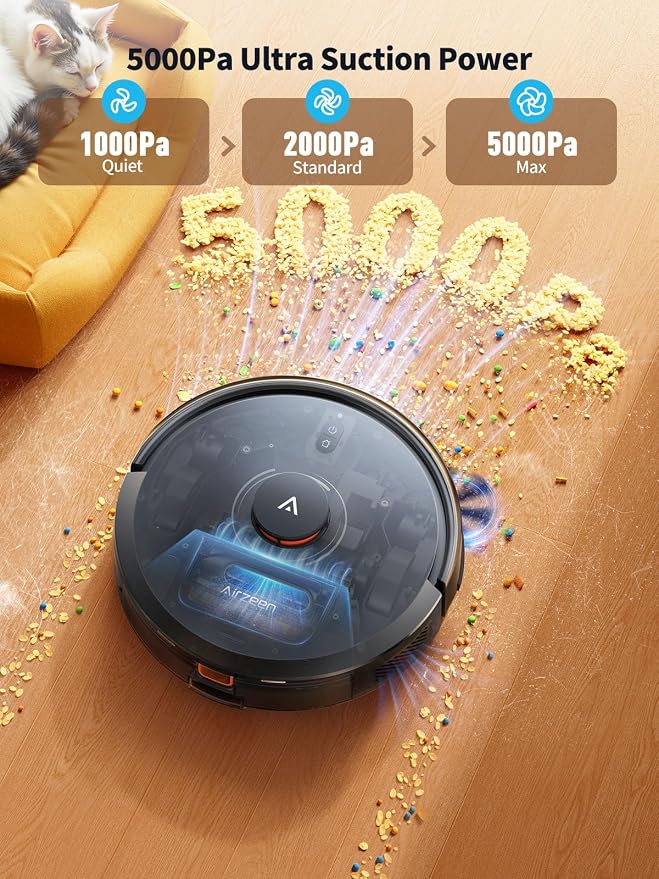 Robot Vacuum and Mop, Self-Emptying Robot Vacuum Cleaner - Image 2