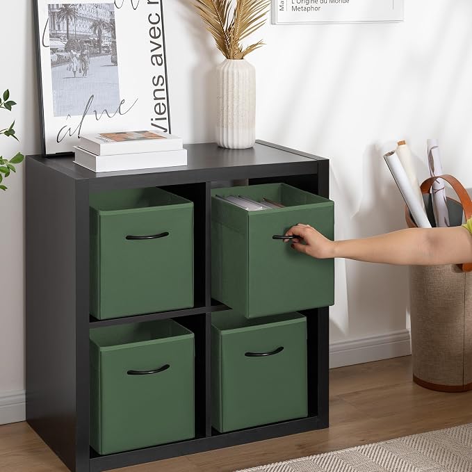 StorageWorks Green Storage Cubes, 11 Inch Cube Storage Bins - Image 7