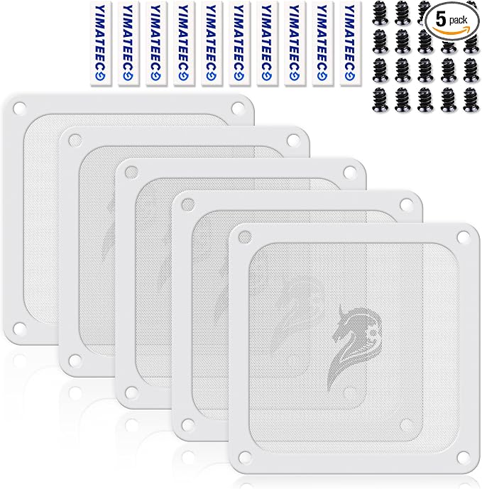 140mm Fan Filter PC Dust Filter Computer Fan Grills Dust Mesh Magnetic Frame PC by YIMATEECO