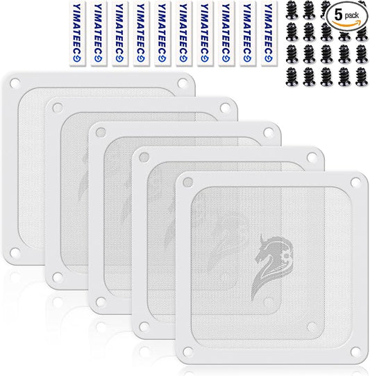 140mm Fan Filter PC Dust Filter Computer Fan Grills Dust Mesh Magnetic Frame PC by YIMATEECO