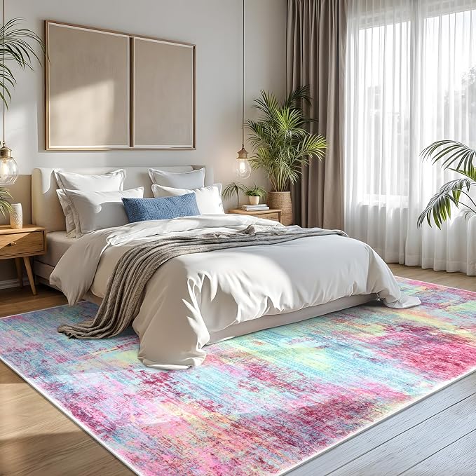 IOHOUZE Abstract Area Rugs 8x10 Ft Washable Large Rugs - Image 8