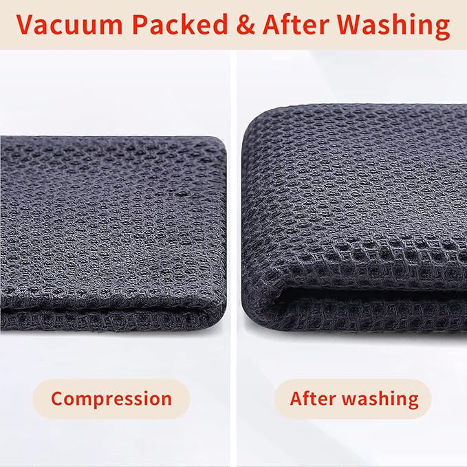 Homaxy 100% Cotton Waffle Weave Kitchen Dish Towels, Ultra Soft Absorbent Quick - Image 7