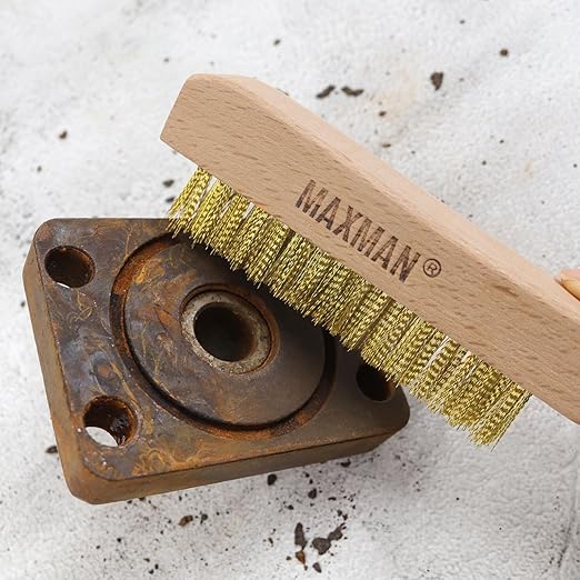 MAXMAN Brass Brush, Soft Brass Bristle Brush, Wire Brushes - Image 3