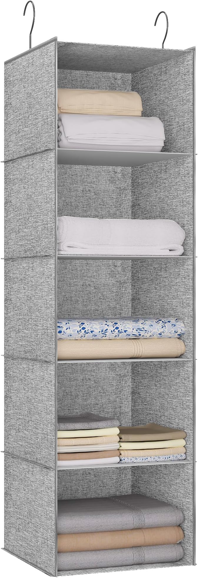 5-Shelf Hanging Storage Closet Organizer, Linen Rv Storage and Organization by DonYeco