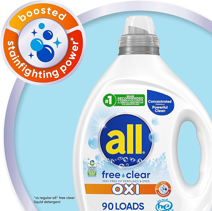 all Liquid Laundry Detergent, Free Clear - Image 3