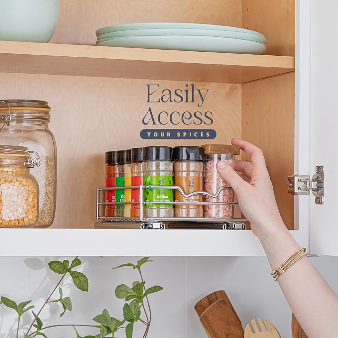 Pull Out Cabinet Organizer for Spices, Cans - Image 7