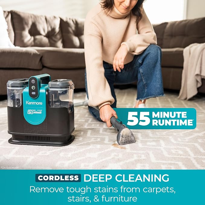 Kenmore KW1090 SpotLite Go 24V Cordless Brushless Portable Carpet Spot Cleaner - Image 2