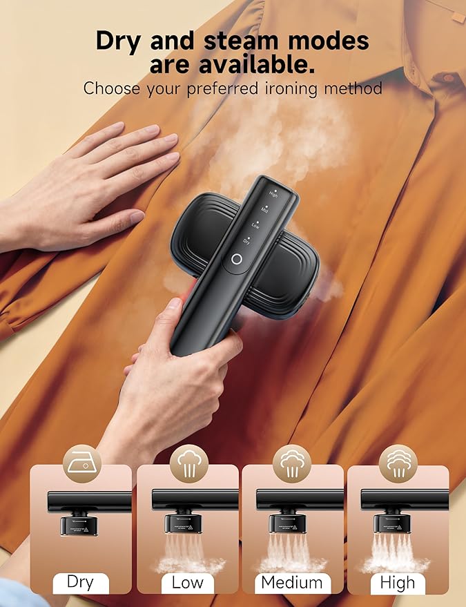 Travel Steamer for Clothes, Portable Handheld Design, Clothing Wrinkles Remover - Image 6