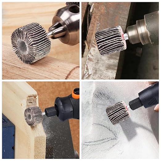 24Pcs Abrasive Flap Wheel Sander Set 80 Grit Sanding Flap Wheels Abrasive Flap - Image 6