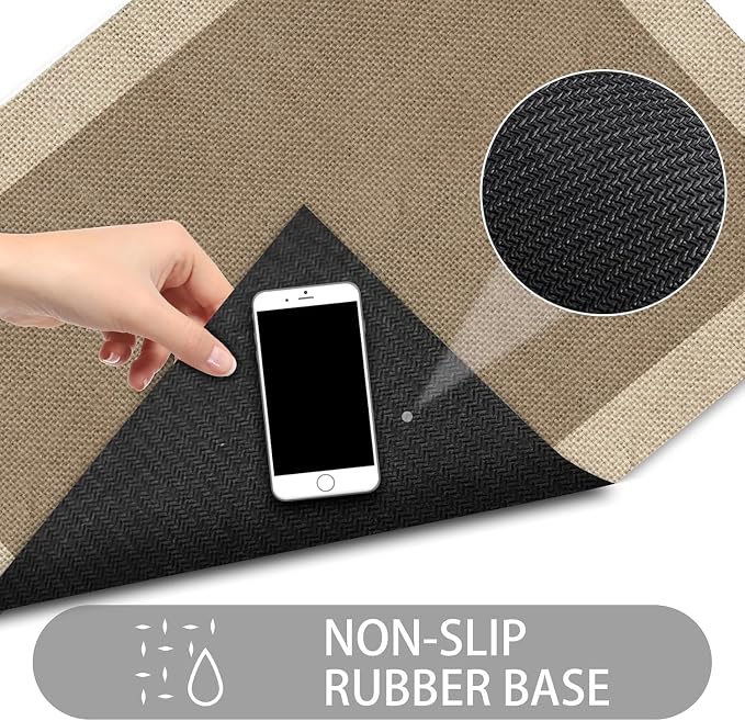Ultra Thin Door Mat Indoor Entrance, 1/10 in Thin Door Mats - Image 4