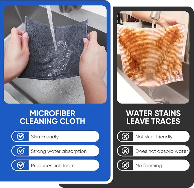 10Pcs New Upgrade 2-Layer Non Scratch Wire Dishcloth, Wire Dishwashing Rag - Image 6