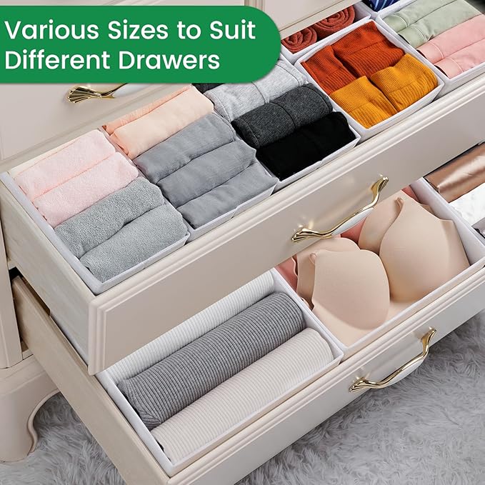 Criusia 16 Pack Underwear Drawer Organizer, Drawer Organizer Clothes, Foldable - Image 5