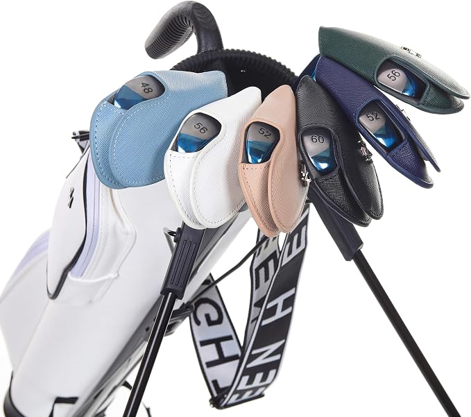 Golf Iron Covers 9pcs or 1pc Saffiano Leather Magnetic Club Headcover - Image 8