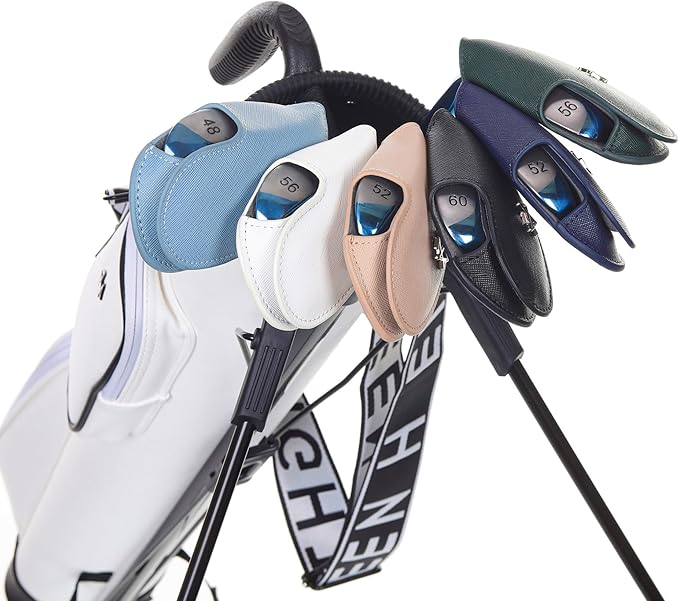 Golf Iron Covers 9pcs or 1pc Saffiano Leather Magnetic Club Headcover - Image 8