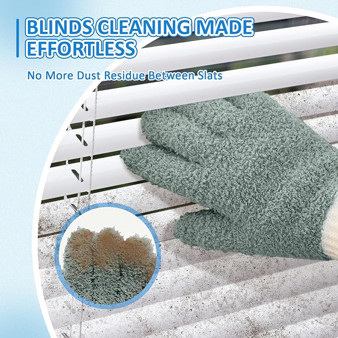 MIG4U Microfiber Dusting Gloves House Cleaning Glove - Image 4
