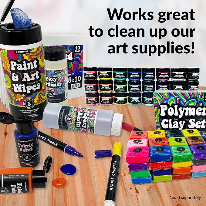 Paint and Art Wipes, Heavy-Duty Cleaner - Image 7