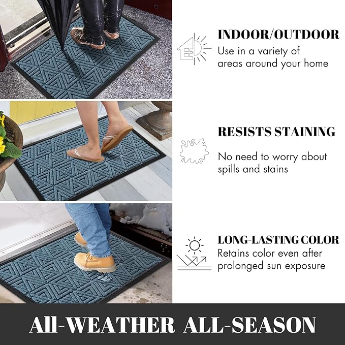 Yimobra Extra Large Door Mat 60x32, All-Weather Waterproof Non-Slip Welcome - Image 7