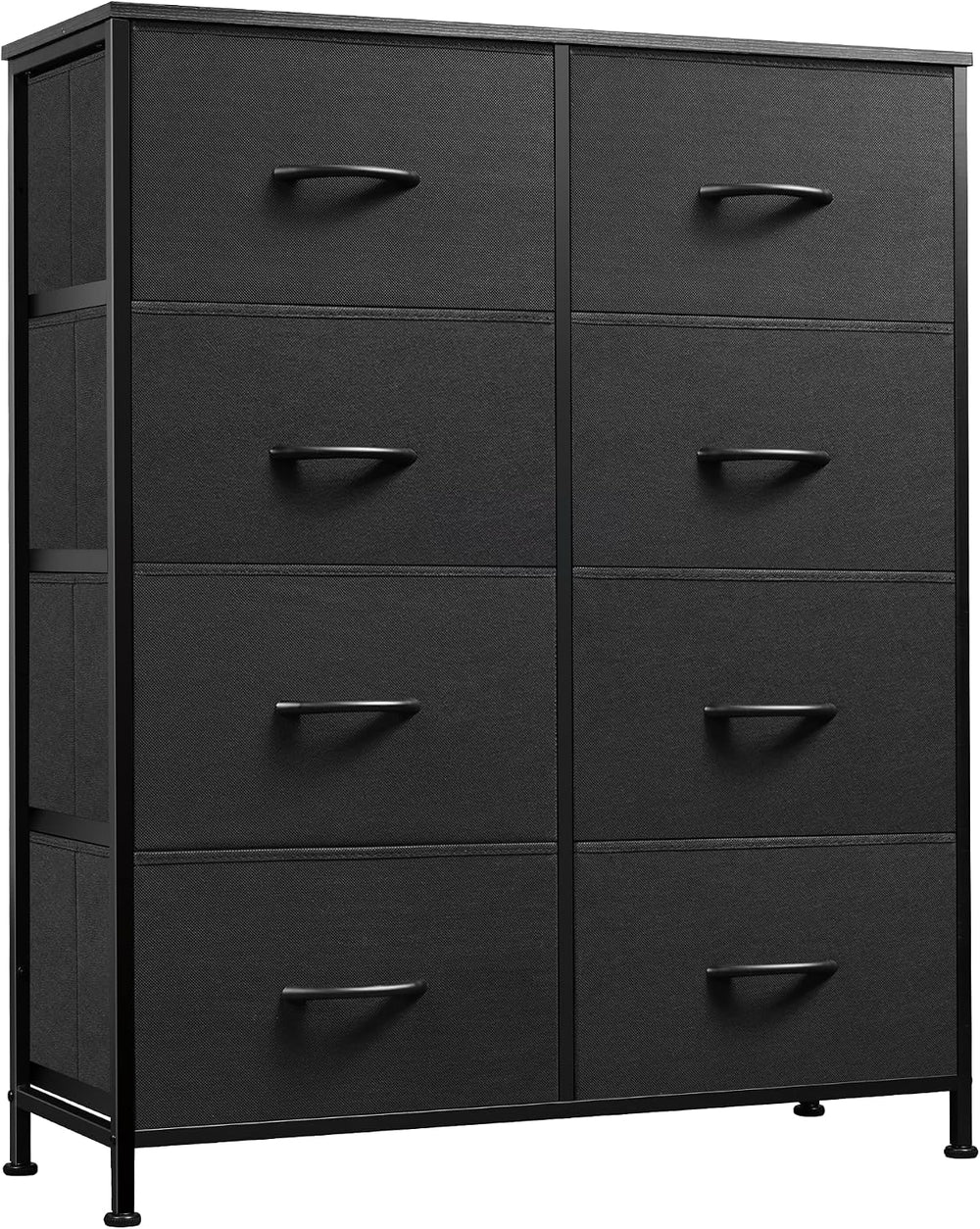 WLIVE Fabric Dresser for Bedroom, Tall Dresser with 8 Drawers, Storage Tower ...