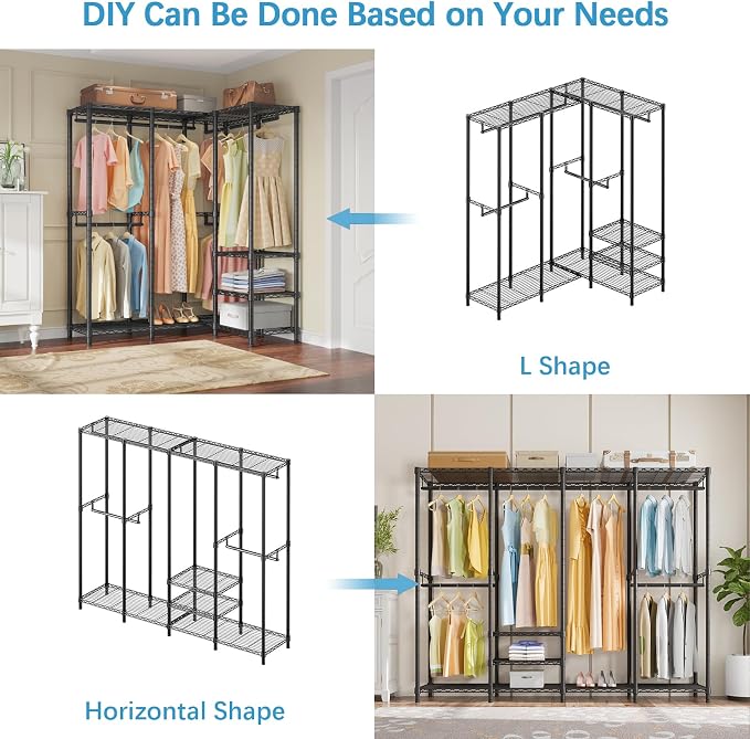 VIPEK V40 Wire Garment Rack Heavy Duty Clothes Rack - Image 6