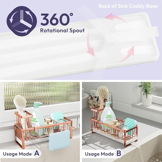 SWTYMIKI Sponge Holder for Kitchen Sink - Image 2