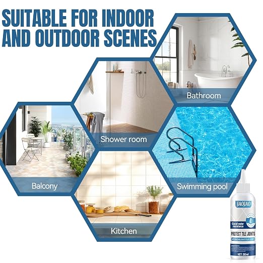 JAOJAO Grout Sealer for Floor Tile, Grout Repair Kit Tile Grout Sealer Shower - Image 5