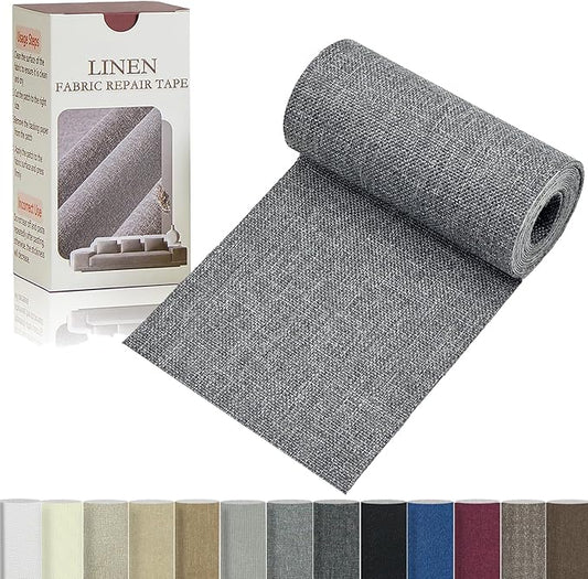 Linen Repair Tape 4x70 Inch Self-Adhesive Couch Patch Repair Fabric Patch by Givethingsanewlife