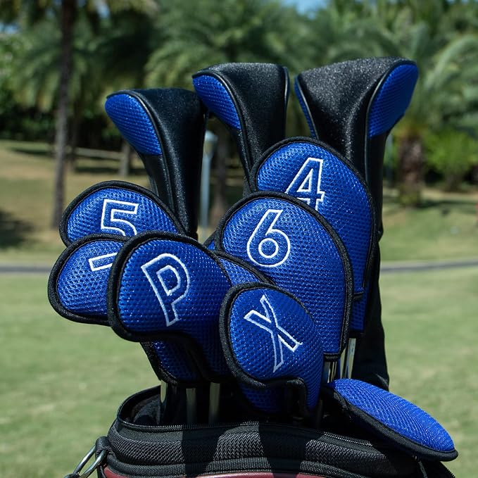 Montela Golf Iron Covers, Golf Iron Head Covers Mesh Golf Iron Covers Set 10pcs - Image 7