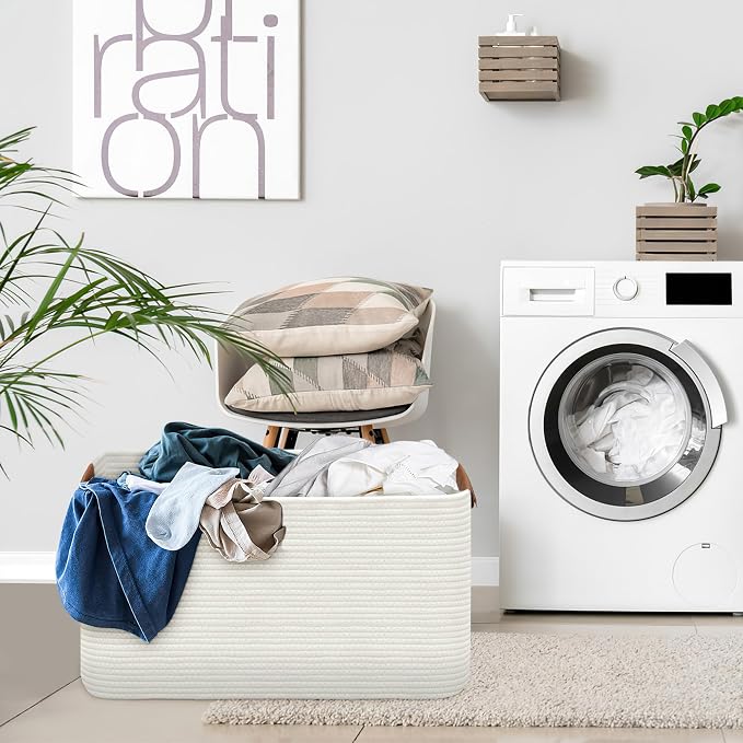 Large Collapsible Laundry Basket, Clothes Hamper - Image 7
