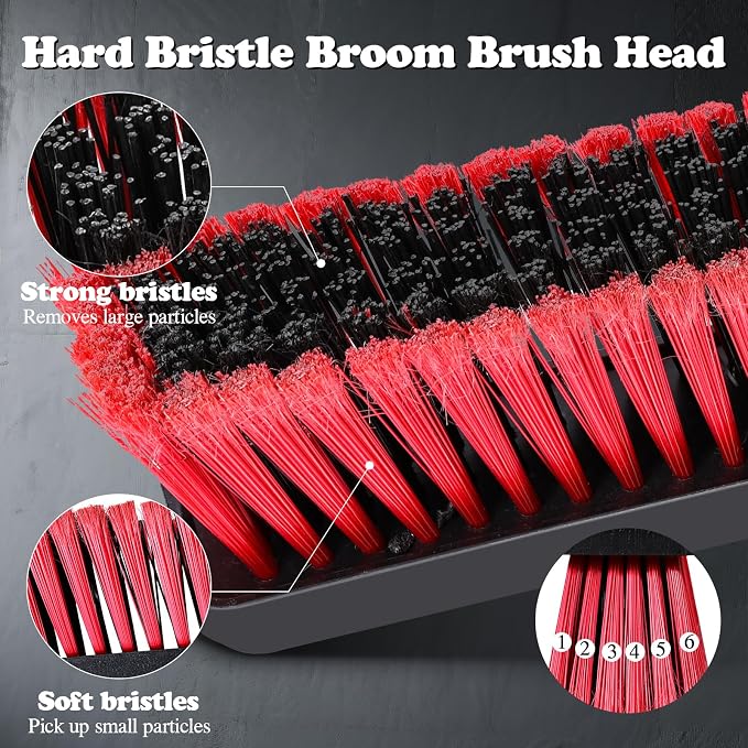 MASTERTOP 25'' Yard Broom, Heavy Duty Garden Broom - Image 3