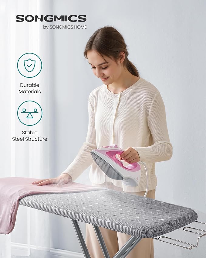 SONGMICS Ironing Board, Foldable Iron Board, Height Adjustable up to 35 Inches - Image 2