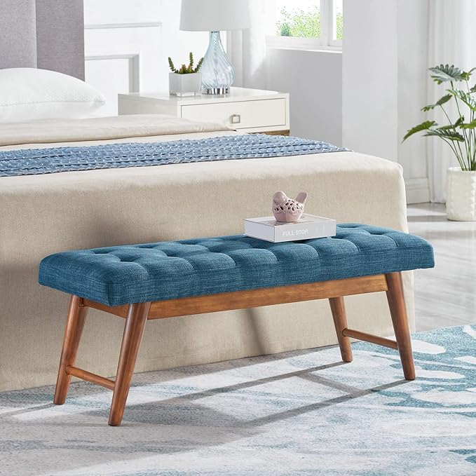 Amazon Basics Modern Haraden Upholstered Button-Tufted Bench - Image 10