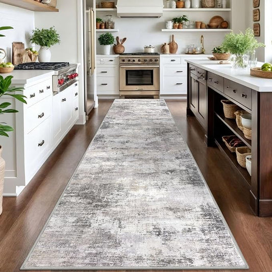 IOHOUZE Abstract Runner Rug 3x14 Ft Washable Runners - Image 2