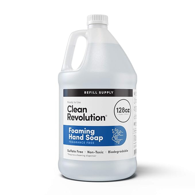 Clean Revolution Foaming Hand Soap Refill Supply, Moisturizing & Eco-Friendly by CleanRevolution