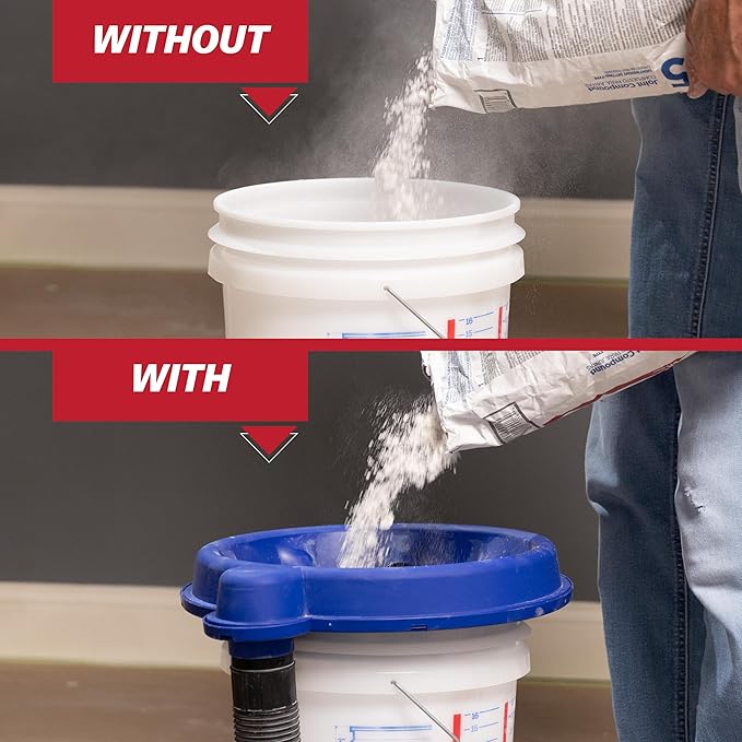 MARSHALLTOWN DustPro 360, 5 Gallon Bucket Dust Collector Shop Vac Accessory - Image 2