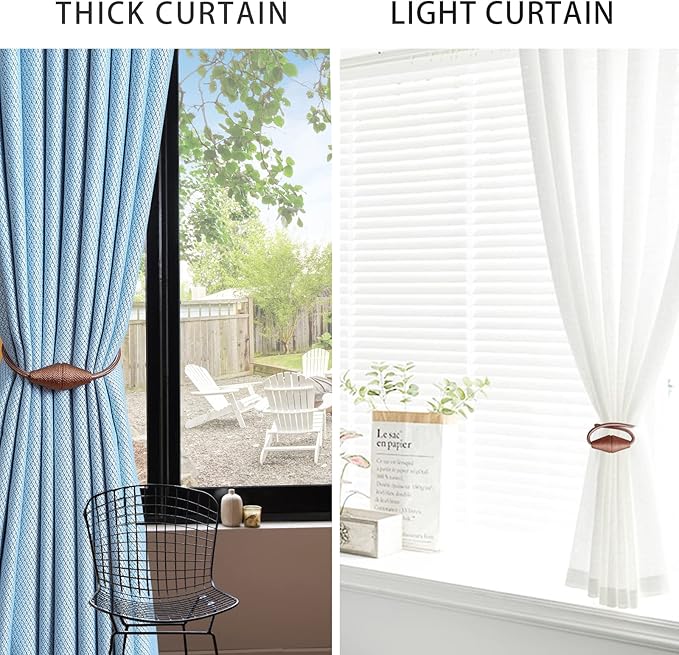 2 PCS Magnetic Curtain Tiebacks, European Style Convenient Drape Tie Backs - Image 7
