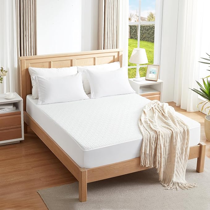 Hanherry 100% Waterproof Mattress Protector King Size, Mattress Cover 3D Air - Image 7