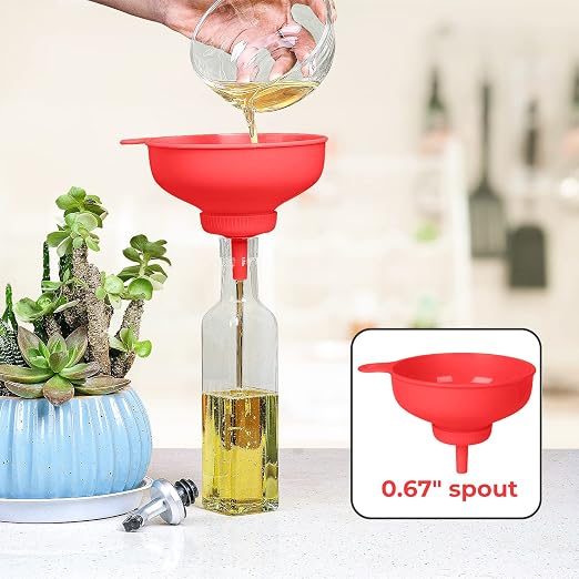 Wide Mouth Kitchen Funnel, Food Grade Plastic Cooking Canning Funnel - Image 8