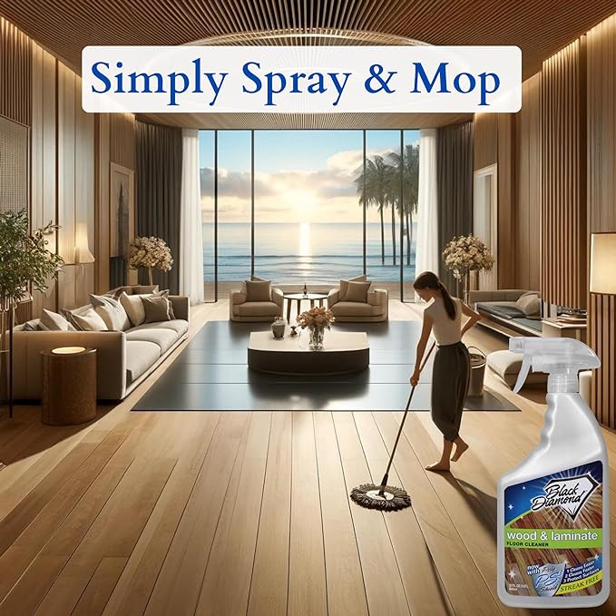 Black Diamond Stoneworks Wood & Laminate Floor Cleaner- Ready to Use Non-Toxic - Image 3