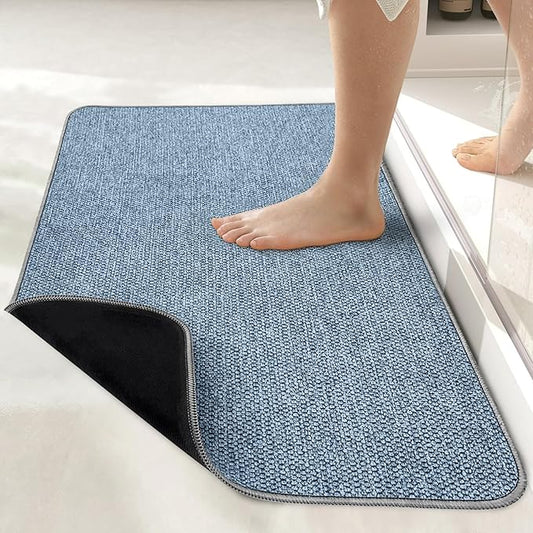 Bath Mat, Ultra Thin Bathroom Runner Rugs, Large Bath Mats by BosapDirect