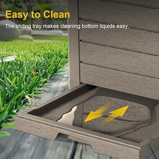 31 Gallon Outdoor Trash Can - Image 4