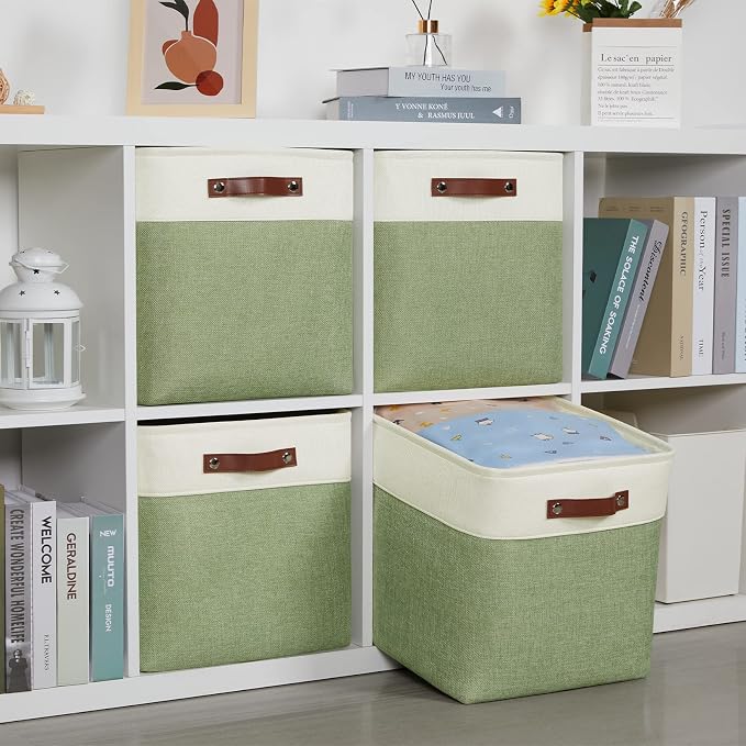 DULLEMELO Storage Baskets for Organizing, Linen Closet Organizers and Storage - Image 7