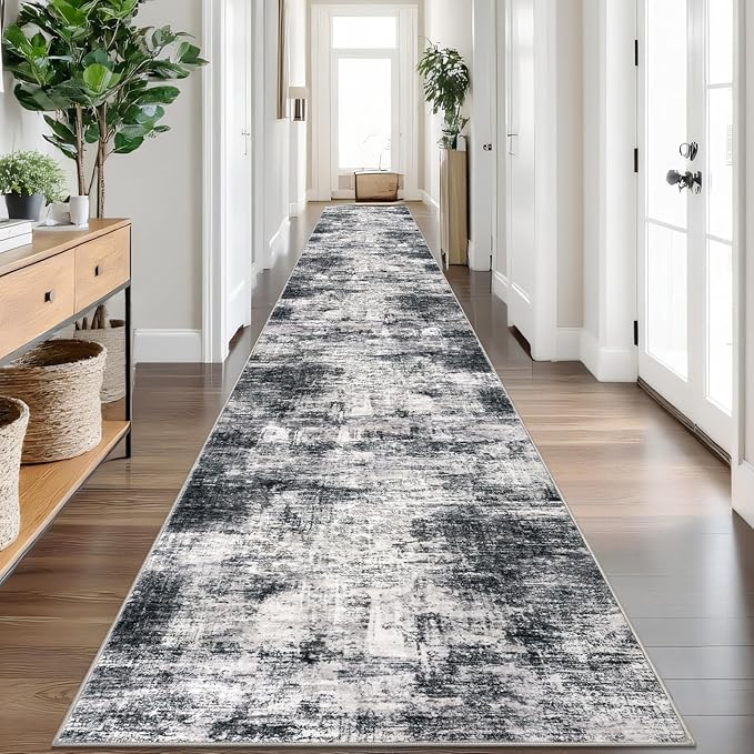 IOHOUZE Abstract Runner Rug 3x20 Ft Extra Long Washable Runners by iOhouze