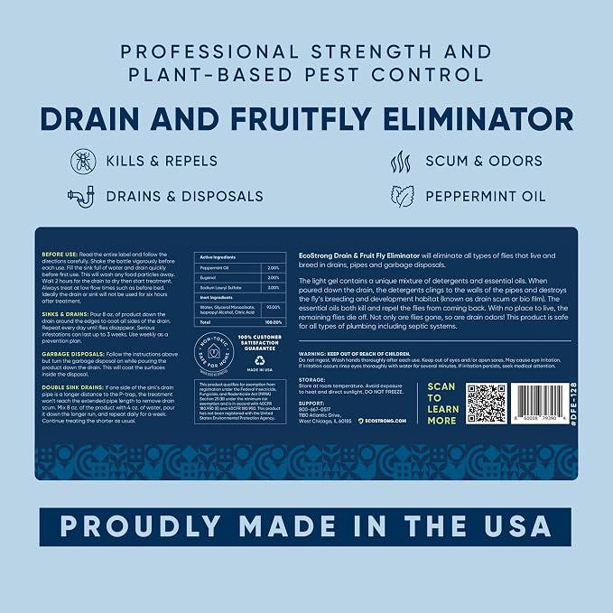 Fruit Fly Drain Treatment | Drain Fly Eliminator | All-Natural, Eliminates Gnats - Image 9