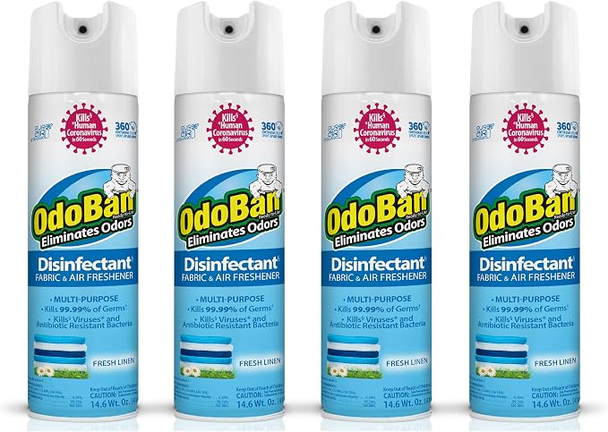 OdoBan Ready-to-Use 360-Degree Continuous Spray Disinfectant and Harsh Aroma by OdoBan